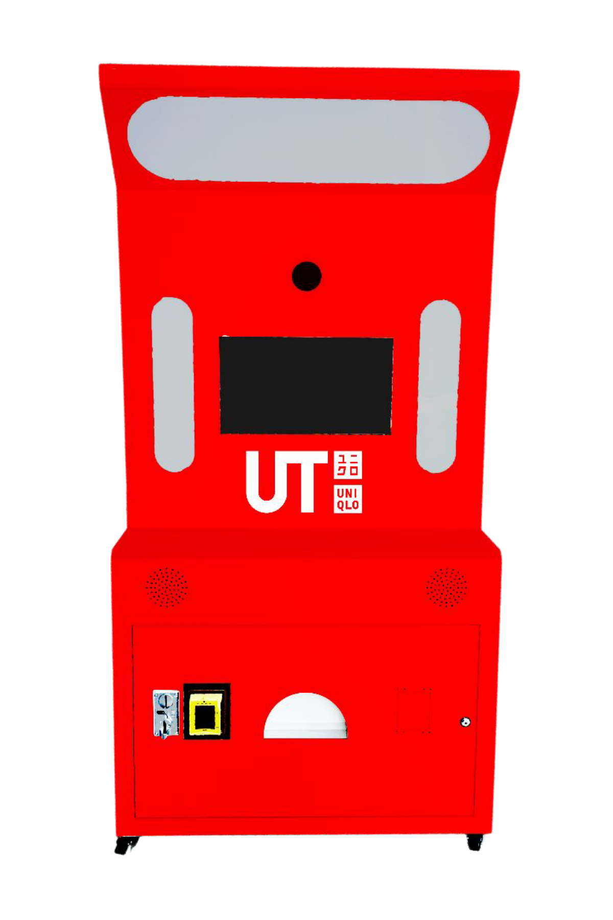Front-face custom vinyl wrap panel mockup with sized logo placement